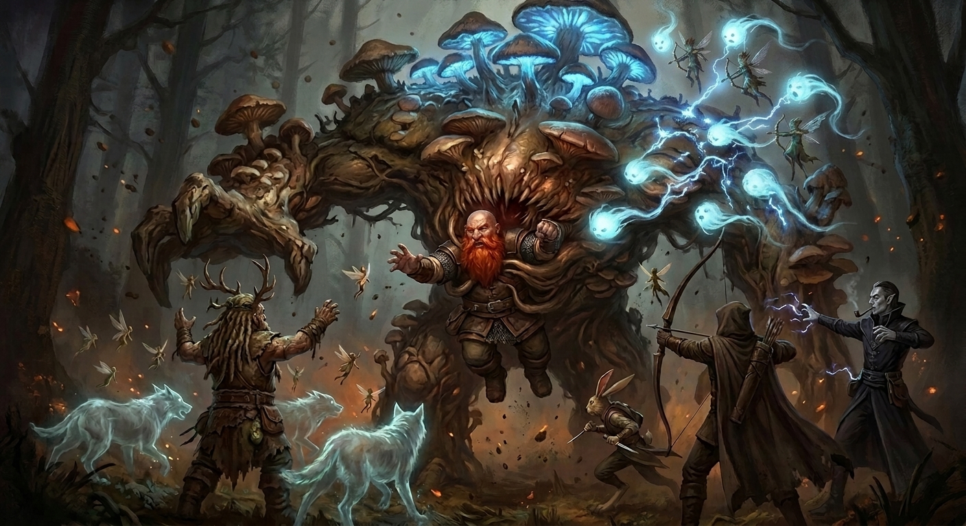 The Battle with the Ancient Gully-maw